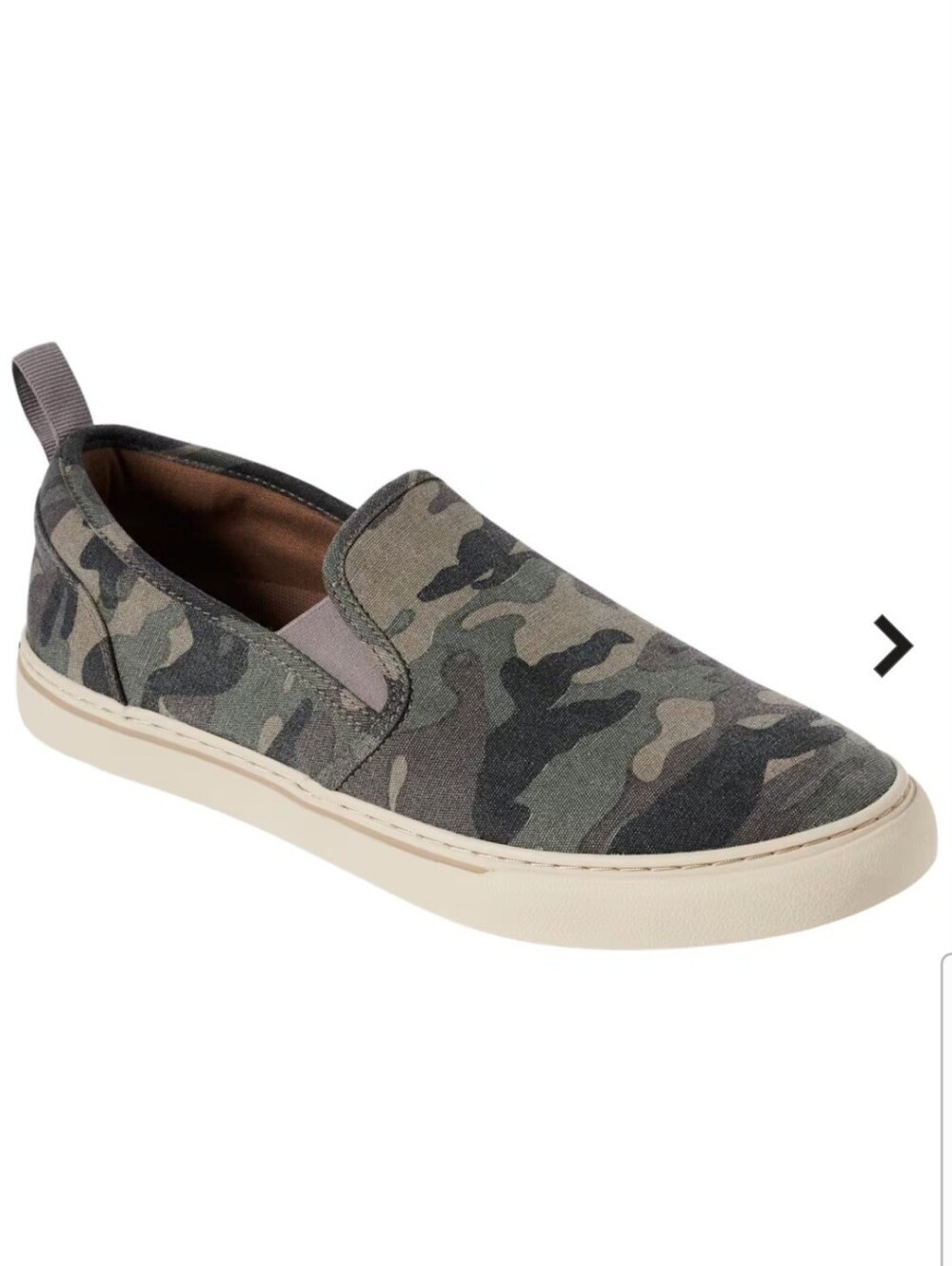 RedHead Camouflage Slip-On Loafers in Green and Gray